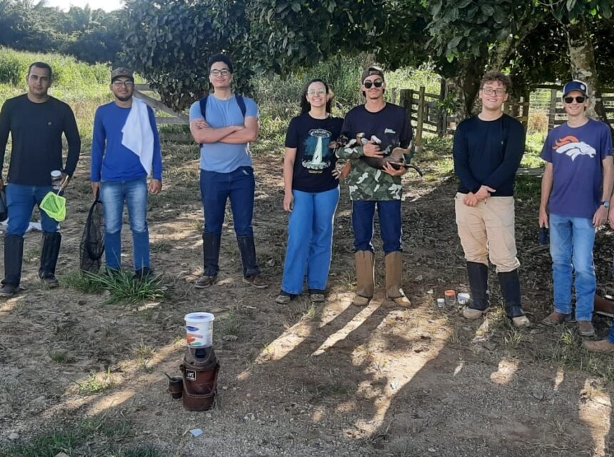 Acadêmicos de Agronomia realizam aula prática de Entomologia Geral